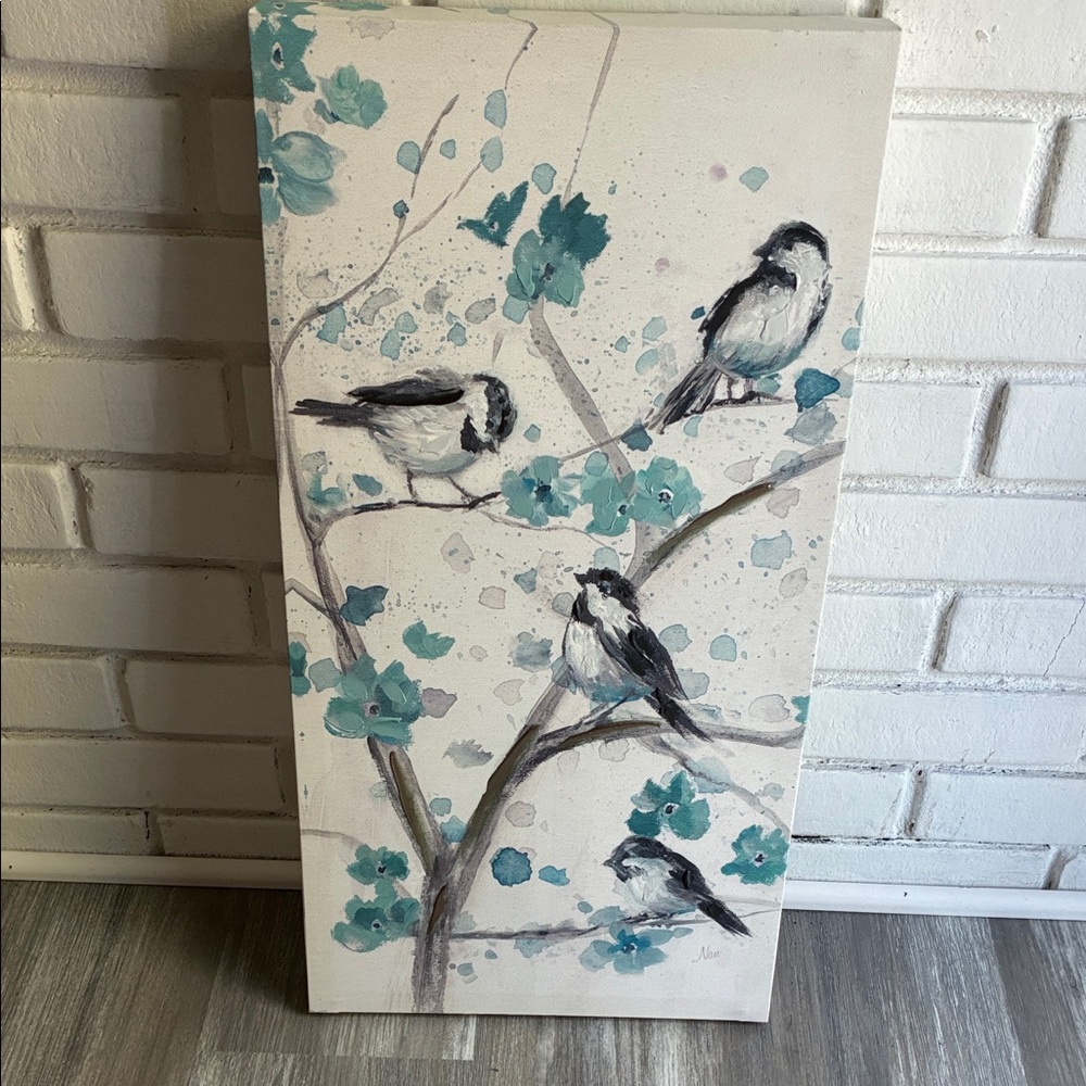 Birds on Branch Canvas Art